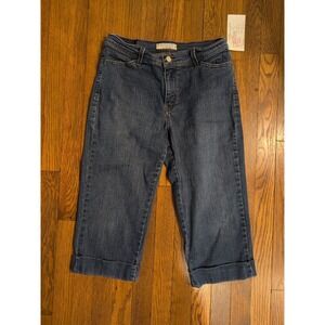 Levis 548‎ Capri Perfect Slimming Red Tab Womens Jeans Mid Rise Stretch Denim 10